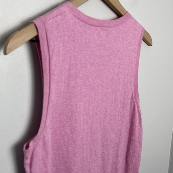 J.‎ Crew Factory Women's M Sleeveless Classic Shell Sweater Heather Rose Quartz - Picture 8 of 8